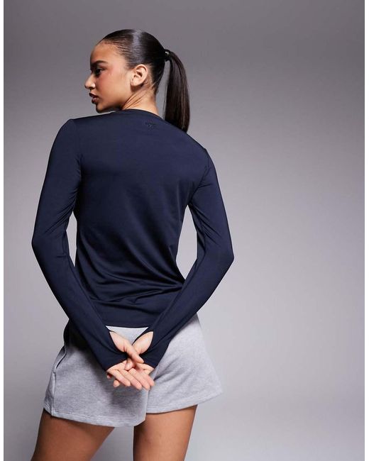 4505 Blue Icon Active Quick Dry Long Sleeve Running Top