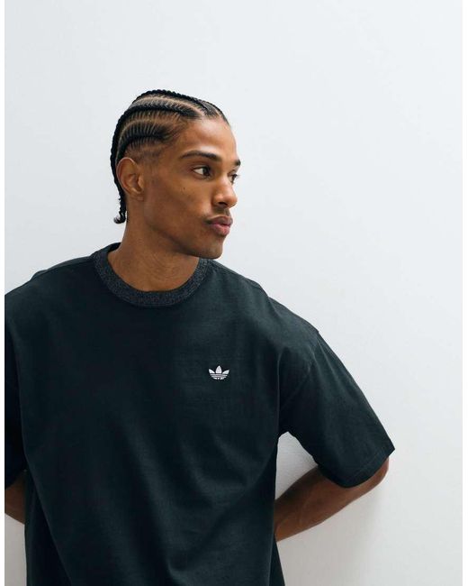 Adidas Originals Blue Essential Oversized T-shirt for men