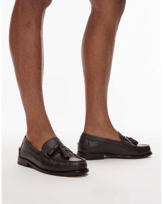 Mocassini di Tommy Hilfiger in Brown da Uomo