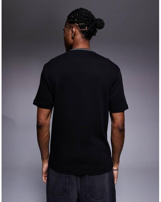River Island Blue Contrast Ringer T-shirt for men