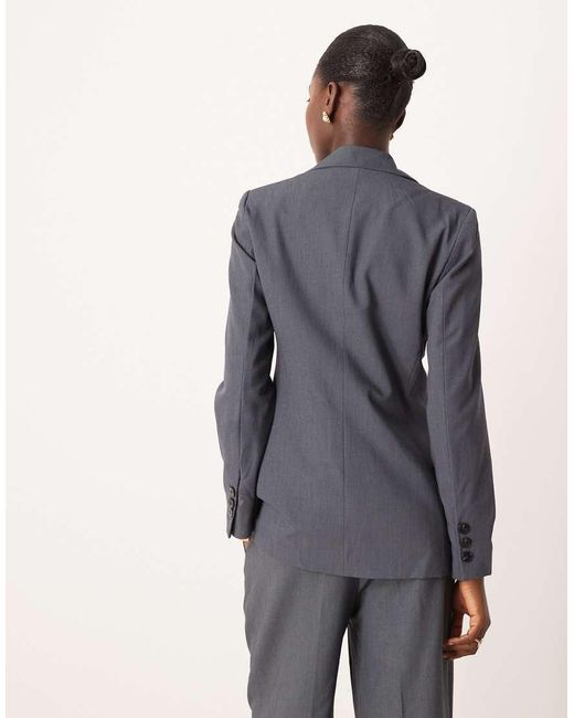 Aware Gray Premium Waistcoat Detail Tailored Blazer Co-ord
