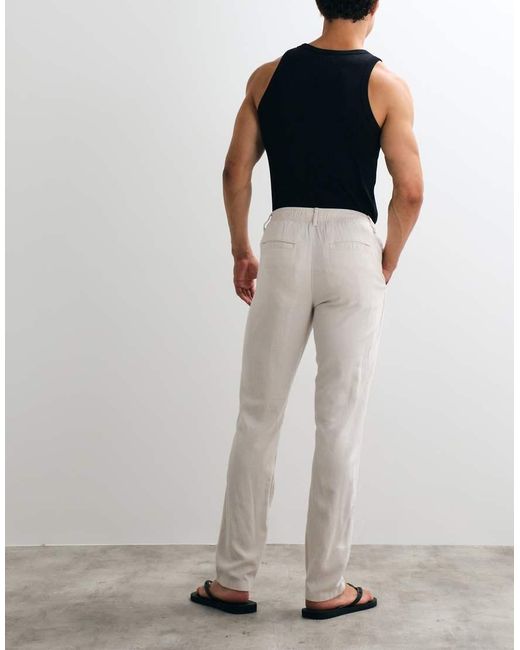 ASOS Multicolor 2 Pack Linen Blend Trousers for men