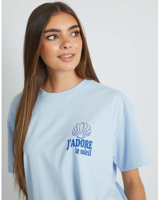 Skinnydip London Blue London La Mer T-Shirt