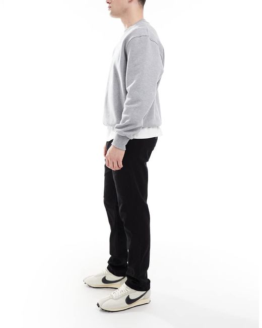 New Look Gray Slim Fit Chinos for men