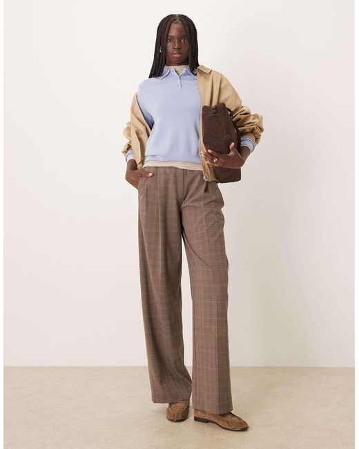 Mango Blue Knitted Polo Top