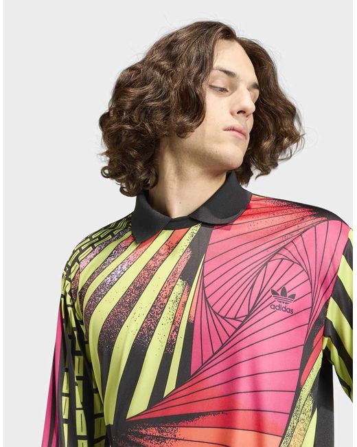 Adidas Originals Red Archive Loose Goalkeeper Jersey for men