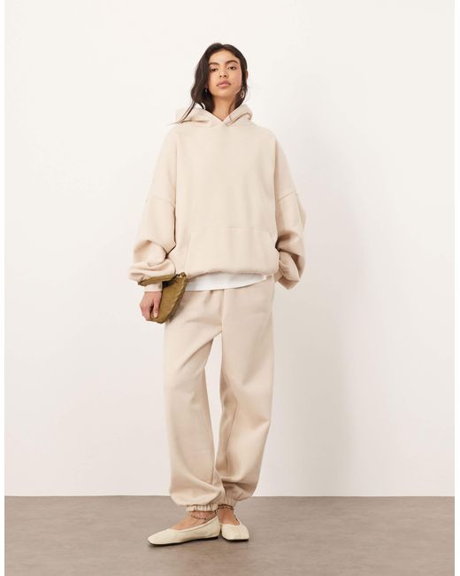 ARRANGE Natural – hochwertige, schwere oversize-jogginghose