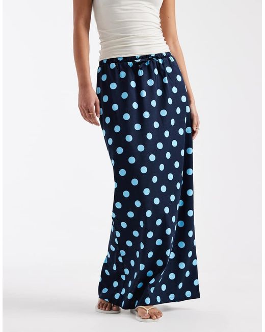 Threadbare Blue Jersey Maxi Skirt