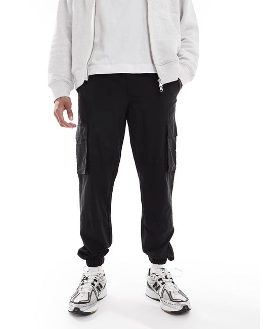 Only & Sons White Tapered Tech Cargo for men