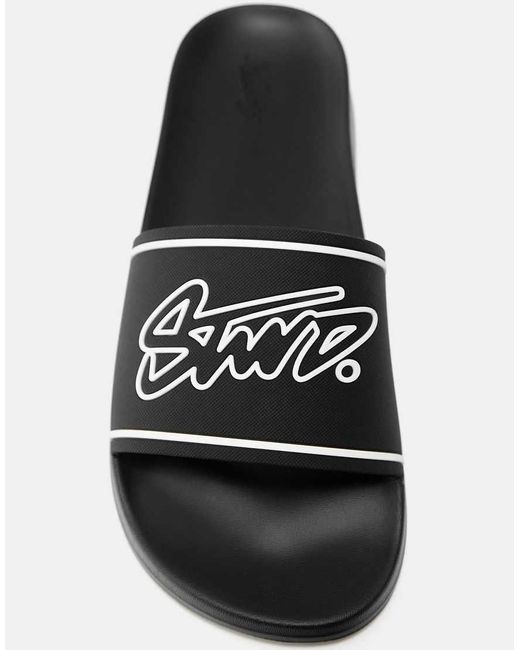 Pull&Bear White Stwd Rubberised Sandals for men