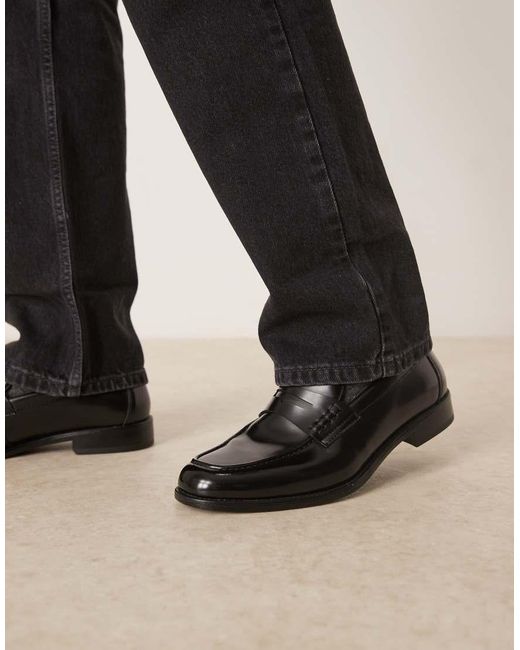 Mocassini Classici Neri di Mango in Black da Uomo
