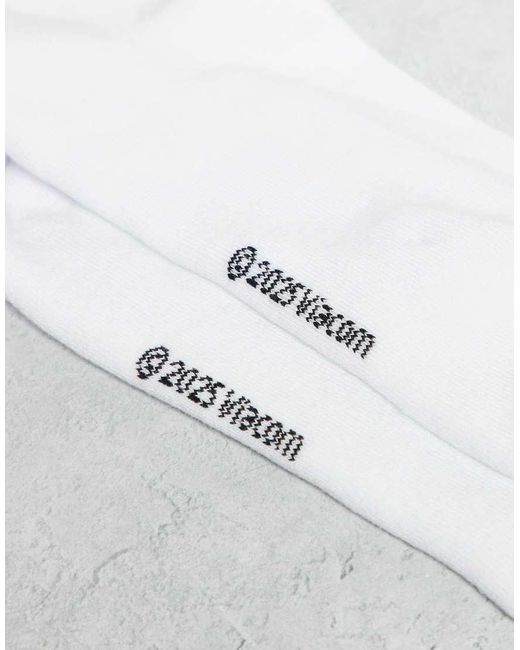 Confezione Da 2 Paia Di Calzini Bianchi Con Stampa Di Spongebob E Patrick di ASOS in White da Uomo