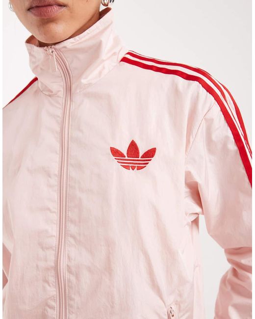 Adidas Originals Red Firebird Loose Nylon Track Top