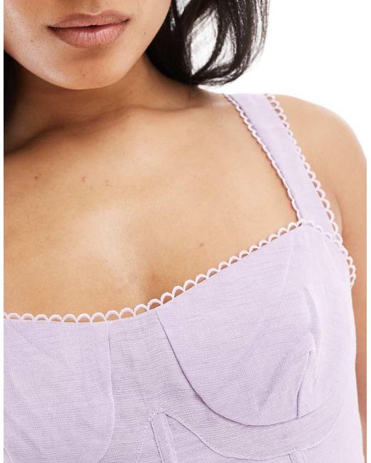 True Decadence Purple Corset Style Mini Dress
