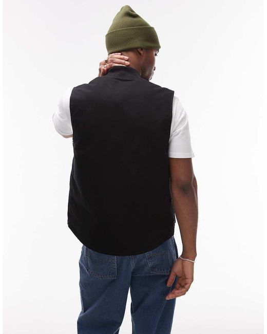 Canotta Classica Nera di Carhartt in Blue da Uomo