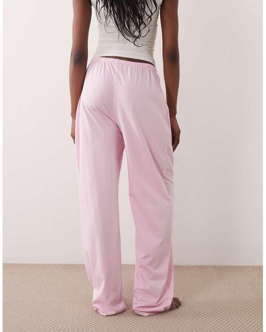 ASOS Pink Asos Design Tall Mix & Match Cotton Pajama Pants