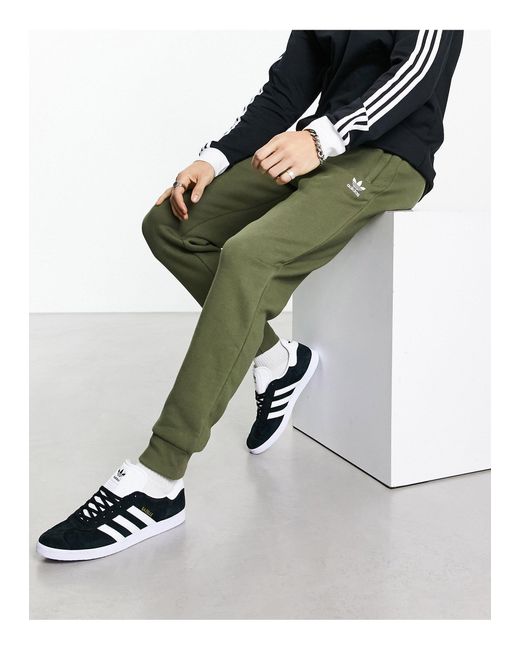 adidas Originals Trefoil Essentials - joggingbroek Met Logo in het Groen  voor heren | Lyst NL