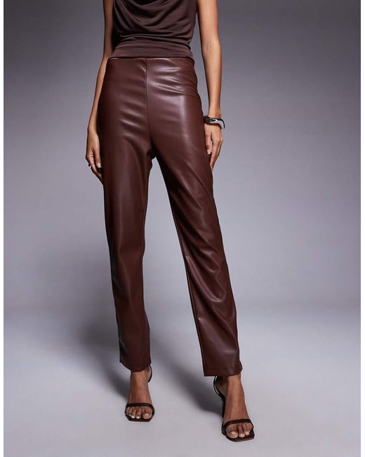 ASOS Blue Faux Leather Trouser