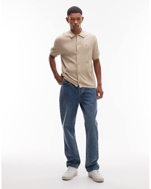 Camicia Giacca di Tommy Hilfiger in Natural da Uomo