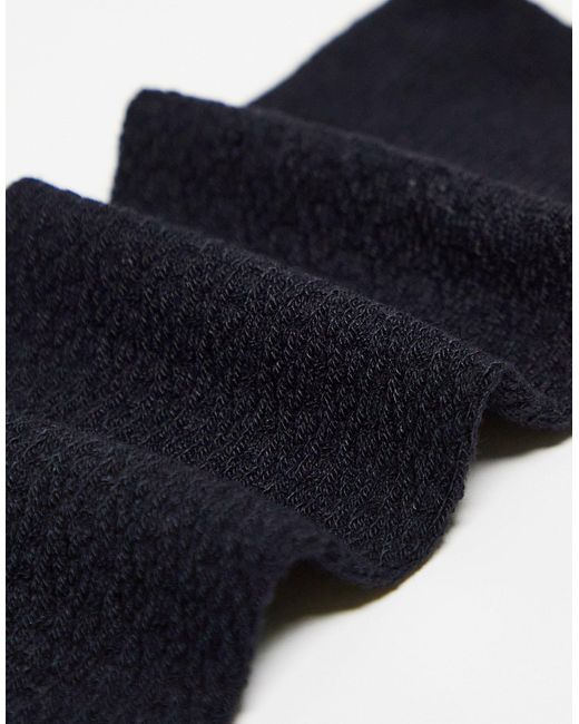 Confezione di 3 paia di calzini neri alla caviglia di River Island in Black da Uomo