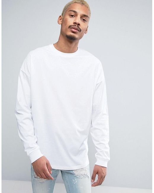 Oversized white 2025 long sleeve shirt