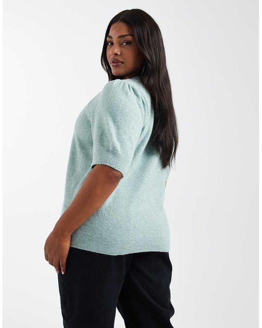 ONLY Blue Short Sleeves Knitted Jumper