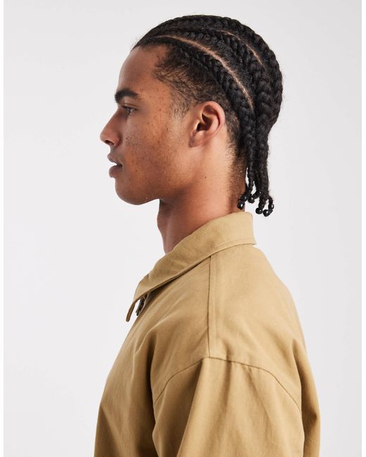 Parlez Natural Collared 2 Way Zip Harrington Jacket With Fleece Lining for men