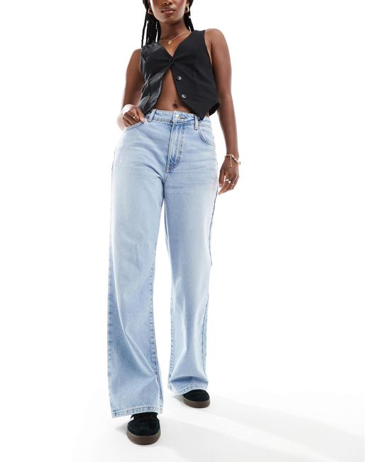 Bramble - jean large à taille basse - clair New Look en coloris Blue