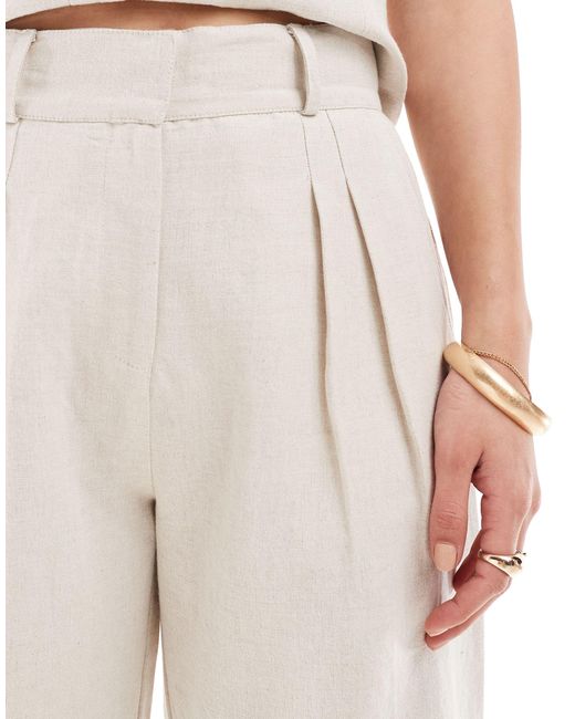 Pantaloni a fondo ampio di Pretty Lavish in White