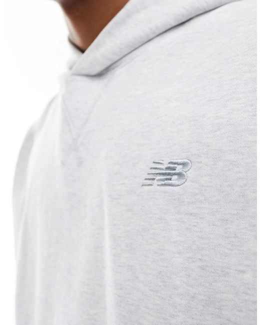 New Balance White Athletics French Terry Hoodie for men