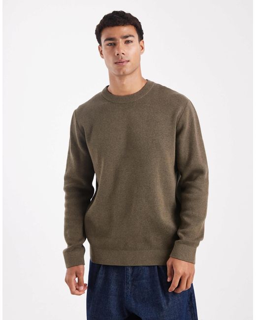 Pull ras Jack & Jones pour homme en coloris Brown