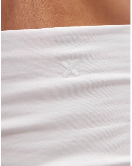 Collusion White Double Layer Bandeau Top