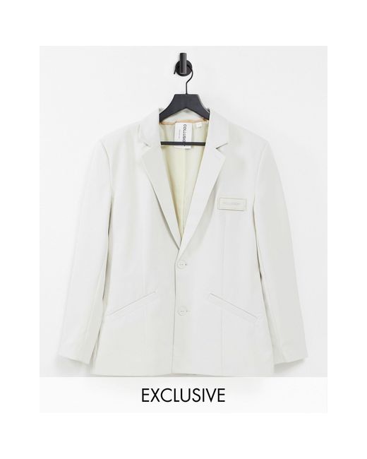 white oversized blazer