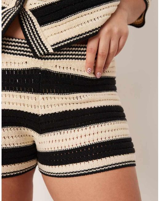 ASOS Black Asos Design Curve Sally Beach Knit Short Co Ord