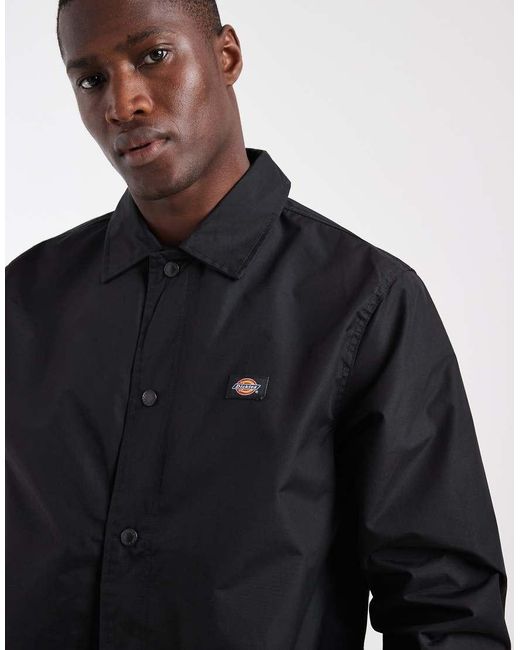 Dickies Black Oakport Coach Jacket for men