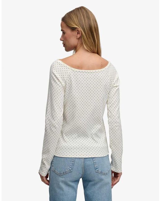 Superdry White Bardot Off Shoulder Top
