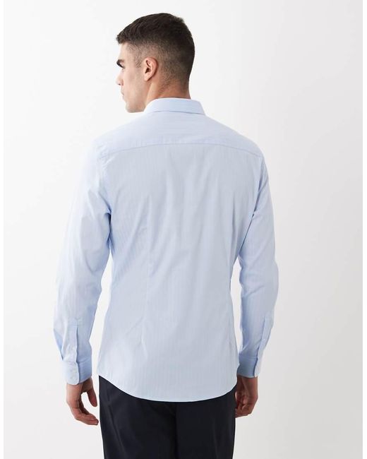 ASOS White Smart Slim Textured Shirt for men