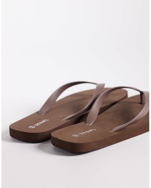Tongs - marron SEQWL pour homme en coloris Brown