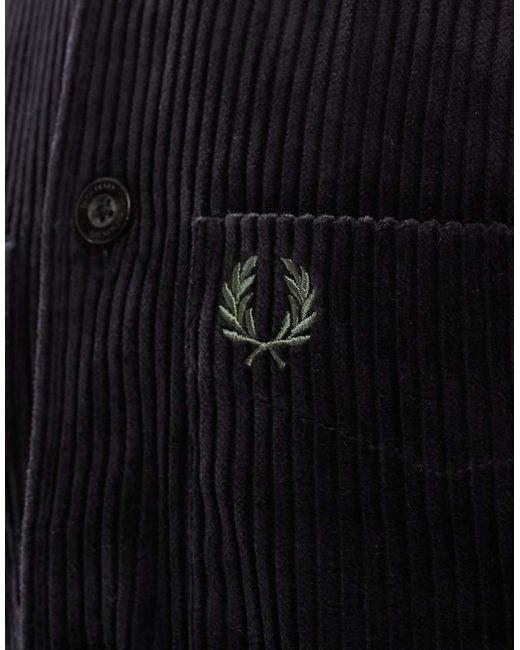 Giacca A Maniche Lunghe Nera di Fred Perry in Blue da Uomo