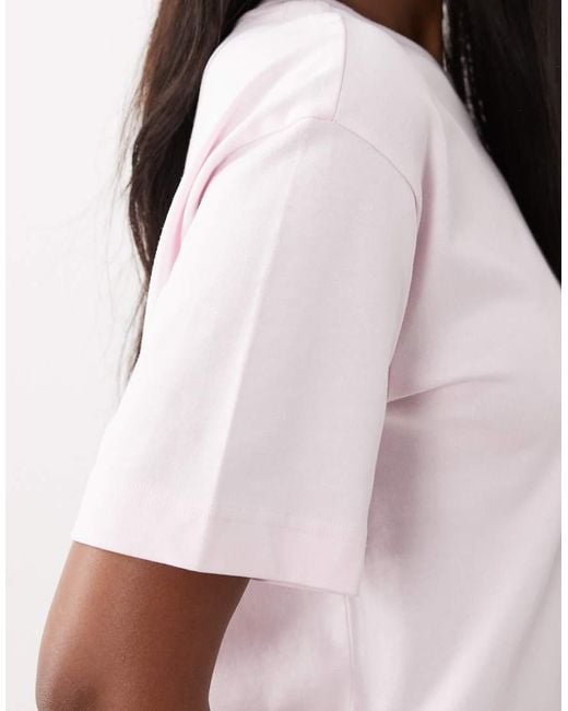 Gina Tricot White Short Sleeve Boxy T-shirt