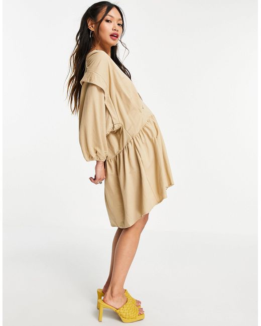 mango v neckline dress