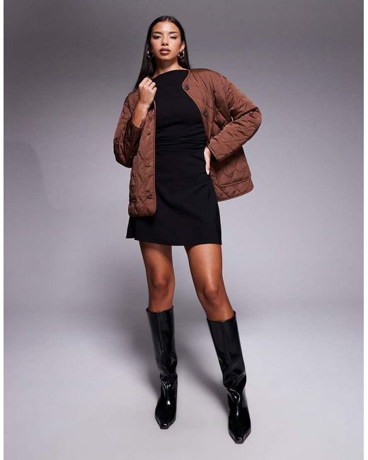 New Look Brown Quilted Jacket