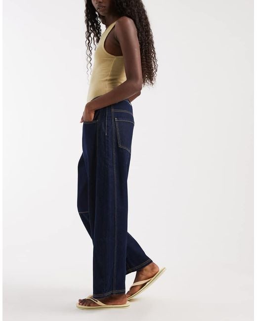 Muse Assembly Blue Liane Barrel Jeans