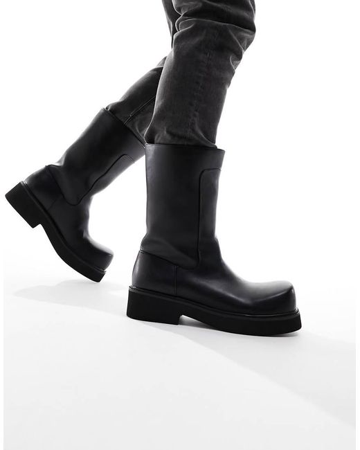 Koi Footwear Black Koi The General Oversized Tall Boots for men