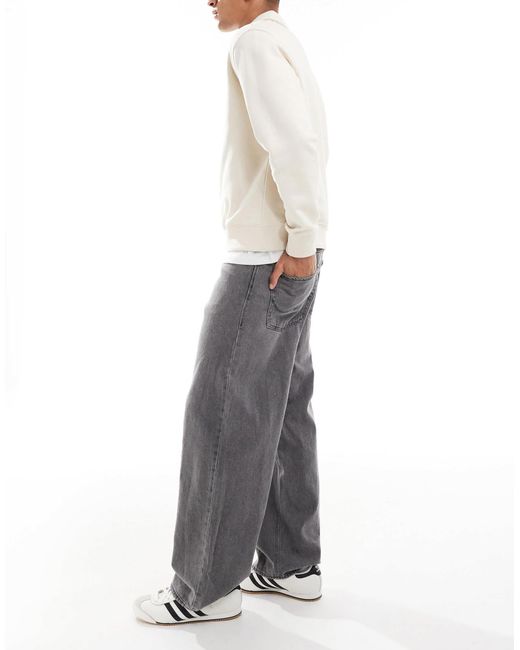 Dave - jean ultra-baggy Jack & Jones pour homme en coloris White