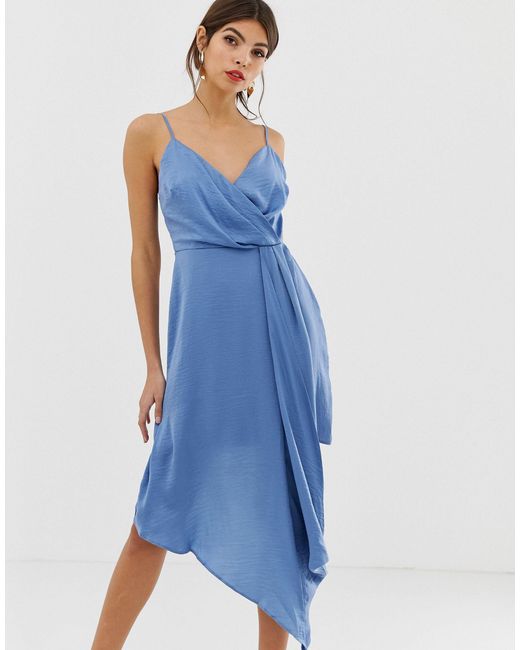 wrap skirt midi dress