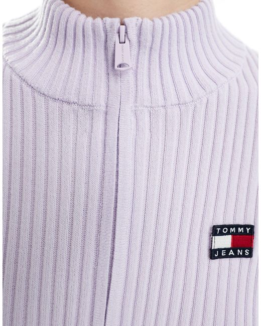Gilet zippé avec écusson - lilas Tommy Hilfiger en coloris Purple
