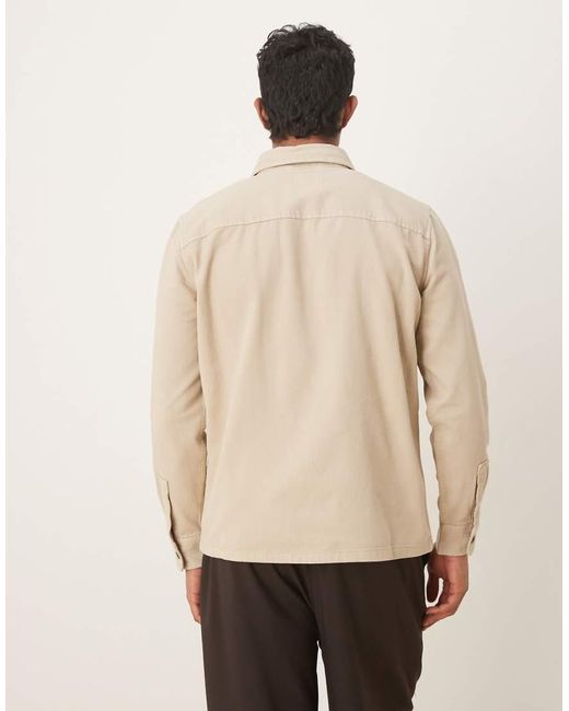 Sobrecamisa De Algodón De -Neutro Mango de hombre de color Natural