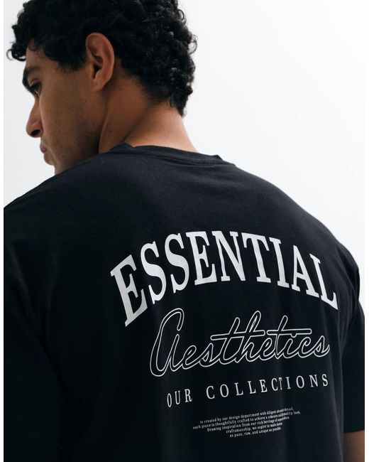 Jack & Jones Blue Essentials Backprint T-shirt for men
