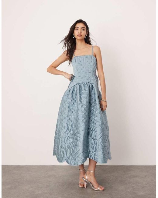 embroidered linen dress Dex Button Front Cami Midi Dress – Dales Clothing for Men and Women main image 0